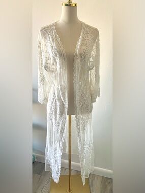 Rachel Zoe Kimono Duster Cardigan Women's One Size